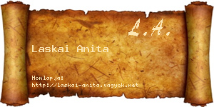 Laskai Anita névjegykártya